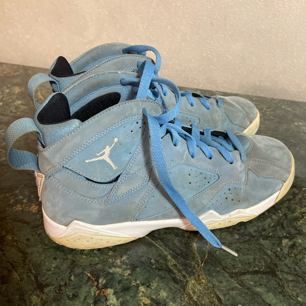 Nike Air Jordan 7 Retro Pantone Blue 7Y Women's Size 8.5 Sneakers